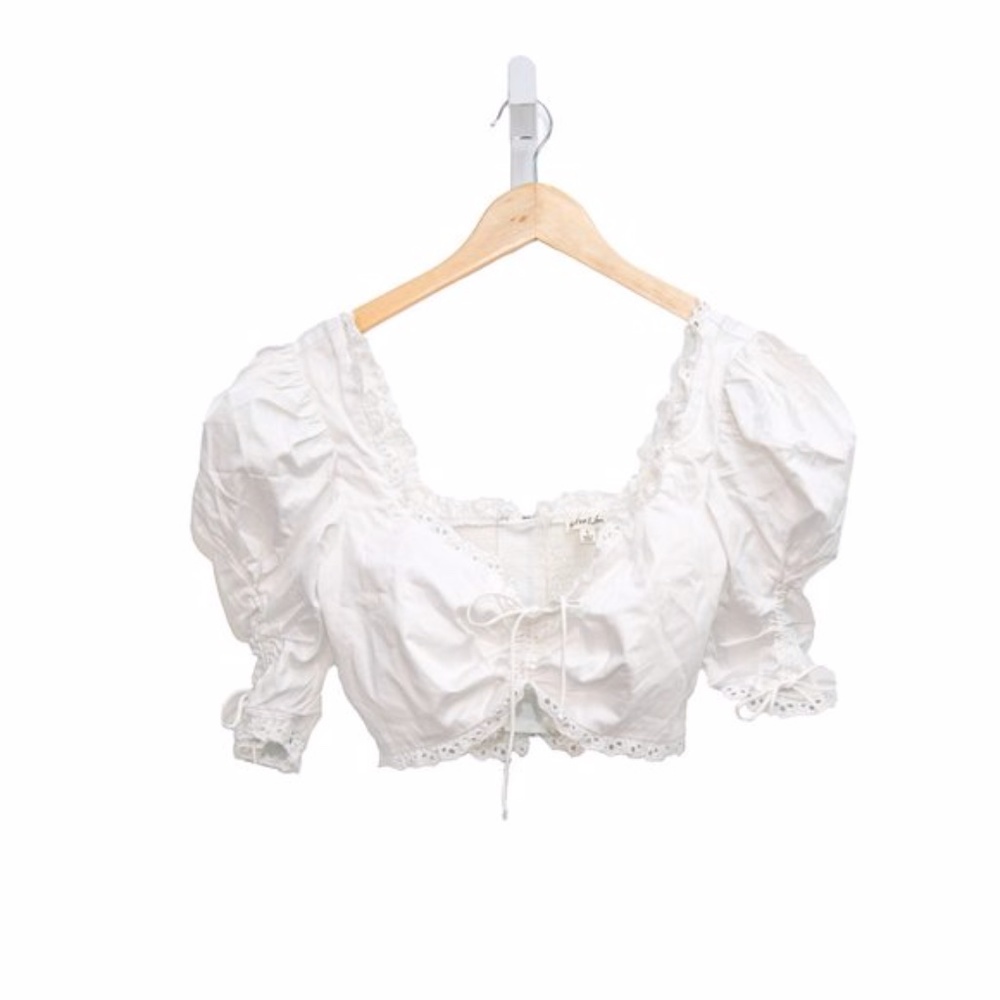 New For Love & Lemons 'Kylie' Crop Top